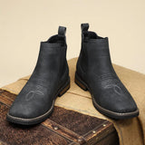 Victor | Bottines Chelsea homme à élastiques latéraux et détails western