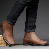 Victor | Bottines Chelsea homme à élastiques latéraux et détails western