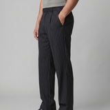 Julien | Pantalon large à rayures pour homme à coupe élégante