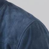 Valentin | Veste bomber effet suédé pour homme à col montant