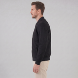 Valentin | Veste bomber effet suédé pour homme à col montant