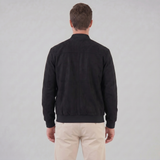 Valentin | Veste bomber effet suédé pour homme à col montant