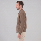 Valentin | Veste bomber effet suédé pour homme à col montant