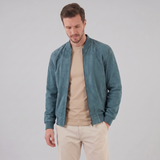Valentin | Veste bomber effet suédé pour homme à col montant
