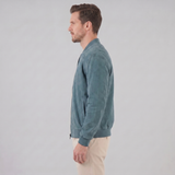Valentin | Veste bomber effet suédé pour homme à col montant
