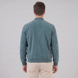 Valentin | Veste bomber effet suédé pour homme à col montant