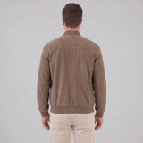 Valentin | Veste bomber effet suédé pour homme à col montant