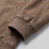 Valentin | Veste bomber effet suédé pour homme à col montant