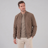 Valentin | Veste bomber effet suédé pour homme à col montant