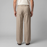 Nicolas | Pantalon homme à jambes larges avec taille haute et ceinture