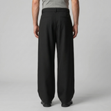 Nicolas | Pantalon homme à jambes larges avec taille haute et ceinture
