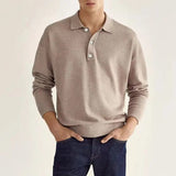 Isidore | Polo Homme à Manches Longues Élégant et Confortable
