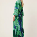 Maëlys | Robe Maxi à Décolleté en V et Taille Nouée
