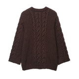 Élodie | Pull en Maille à Câbles Épais et Coupe Décontractée