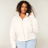Noémie | Veste d’Hiver Matelassée Élégante à Capuche Amovible