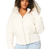 Noémie | Veste d’Hiver Matelassée Élégante à Capuche Amovible