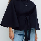 Fleur | Veste croisée pour femmes avec col montant élégant et manches amples