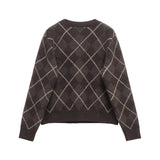 Juliette | Pull en maille à motif argyle classique