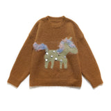 Maëlle | Pull en maille douce à motif poney