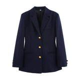 Chloé | Blazer structuré double boutonnage à boutons dorés