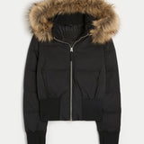 Noémie | Veste d’Hiver Matelassée Élégante à Capuche Amovible