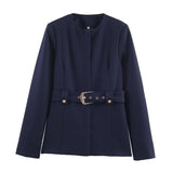 Margaux | Blazer élégant ceinturé à coupe structurée