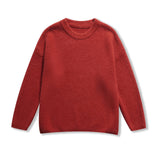 Lucie | Pull en tricot à col rond coupe décontractée