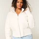 Noémie | Veste d’Hiver Matelassée Élégante à Capuche Amovible