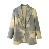Louise | Blazer à motif abstrait élégant