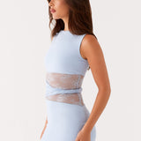 Ninon | Robe Mini Sans Manches à Découpe Élégante