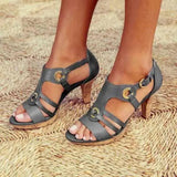 Isaline | Sandales en cuir à talon élégantes