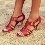 Isaline | Sandales en cuir à talon élégantes