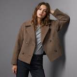 Émilie | Manteau femme court à double boutonnage