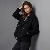 Émilie | Manteau femme court à double boutonnage