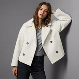 Émilie | Manteau femme court à double boutonnage