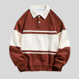 Romain | Pull polo homme avec col à revers et doublure douce