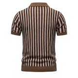 Alexandre | Polo homme en tricot à rayures verticales