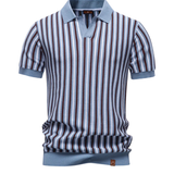 Alexandre | Polo homme en tricot à rayures verticales