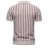 Alexandre | Polo homme en tricot à rayures verticales