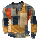Lucien | Pull Homme Colorblock à Col Henley