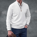 Valérie | Pull masculin à col montant avec fermeture zip