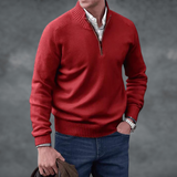 Valérie | Pull masculin à col montant avec fermeture zip