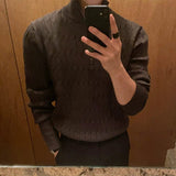 Édouard | Pull homme à col montant zippé en tricot chaud