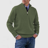 Célestin | Pull homme à col montant et demi-zip