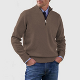 Célestin | Pull homme à col montant et demi-zip