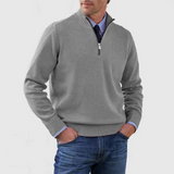 Célestin | Pull homme à col montant et demi-zip