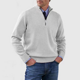 Célestin | Pull homme à col montant et demi-zip