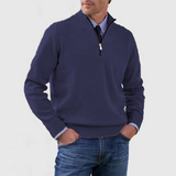 Célestin | Pull homme à col montant et demi-zip