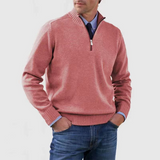 Célestin | Pull homme à col montant et demi-zip