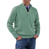 Célestin | Pull homme à col montant et demi-zip